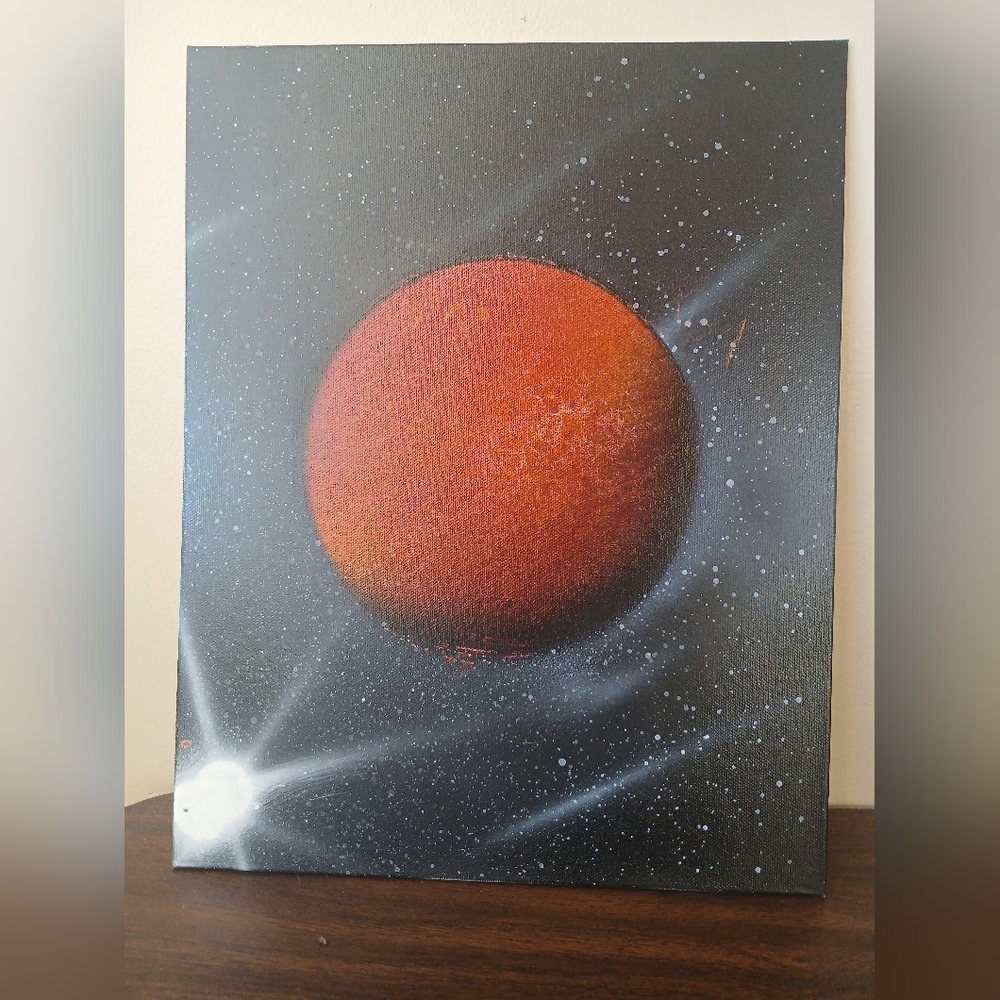Mars Spray Paint with Sun